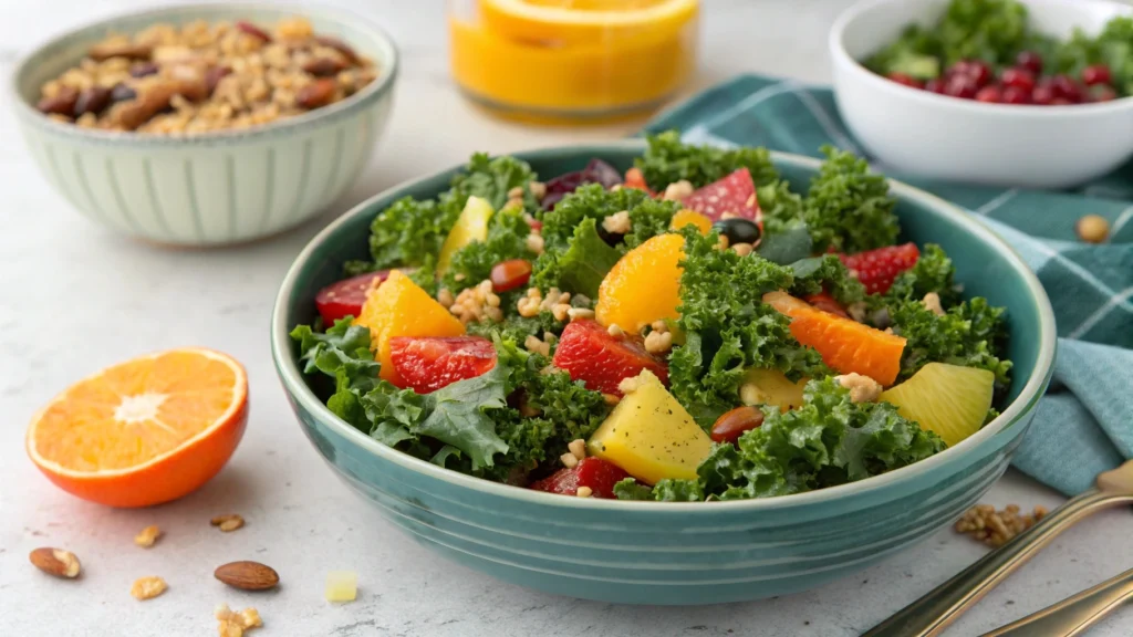 Happy person with increased energy levels after a Kale Kickstart