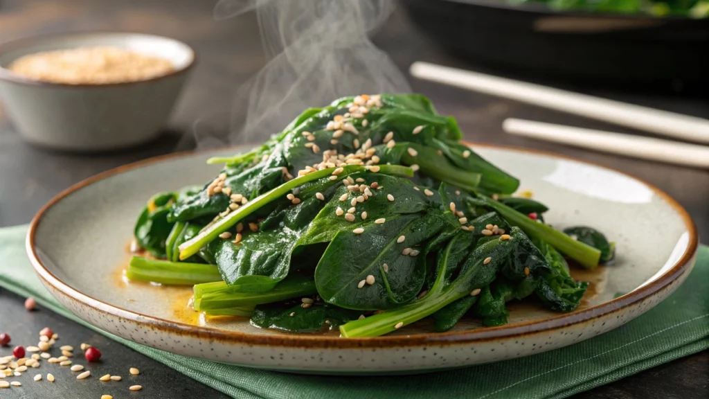 Spinach salad with strawberries, walnuts, and a balsamic vinaigrette dressing